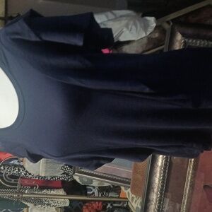 A Navy Blue Stretchy By Cupio Top Size L